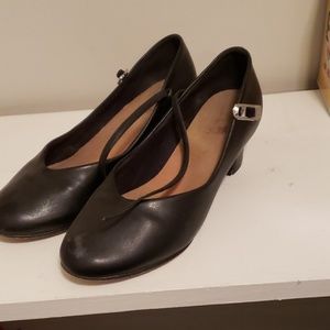 Black character shoes